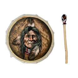 50cm Große Schamanentrommel Indianer Djembe Gemalt...