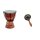 25cm Kinder Djembe Trommel Bongo Holz Gecko+ Rassel Shaker Schildkröte R1