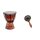 25cm Kinder Djembe Trommel Bongo Holz Gecko+ Rassel Shaker Schildkröte R1