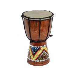 60cm Anfänger Djembe Trommel Bongo Drum Holz Bunt...