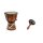 60cm Anfänger Djembe Trommel Bongo Drum Holz Bunt Bemalt + Rassel Schildkröte R1