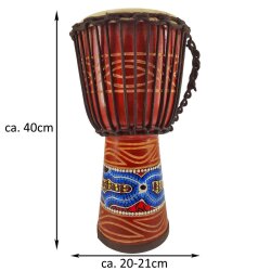 40cm Profi Djembe Trommel Bongo Drum Buschtrommel...