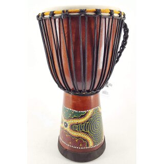 40cm Profi Djembe Trommel Bongo Drum Bunt Bemalt Großer Durchmesser