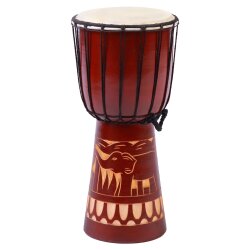 40cm Djembe Trommel Bongo Elefant Holz A2