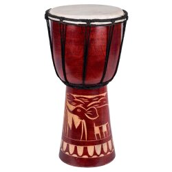 60cm Djembe Trommel Bongo Elefant Holz A2