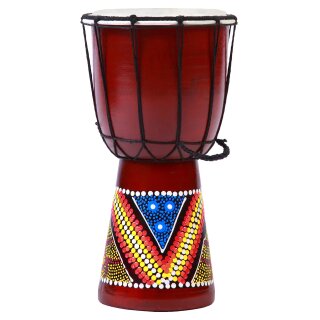 30cm Djembe Trommel Bongo  Bunt Bemalt