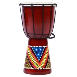 30cm Djembe Trommel Bongo  Bunt Bemalt